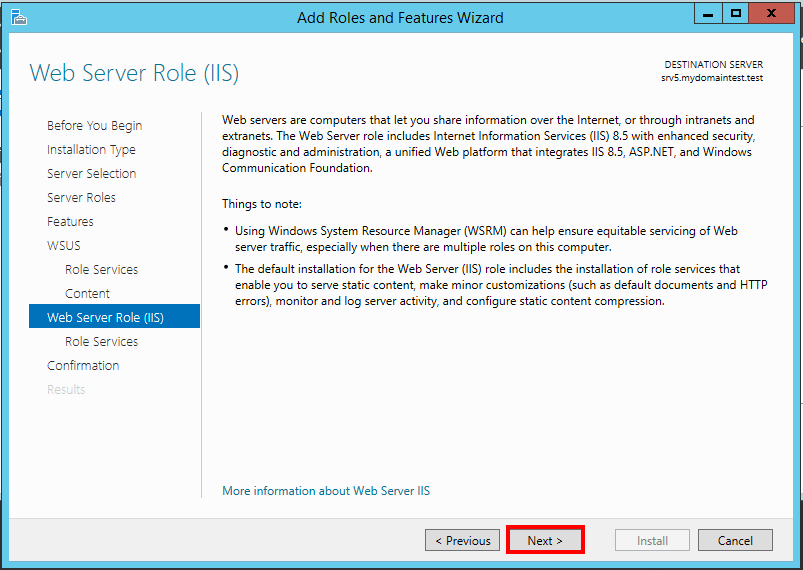 نحوه راه اندازی WSUS