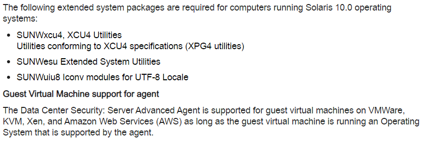  Symantec Data Center Security System Requirements